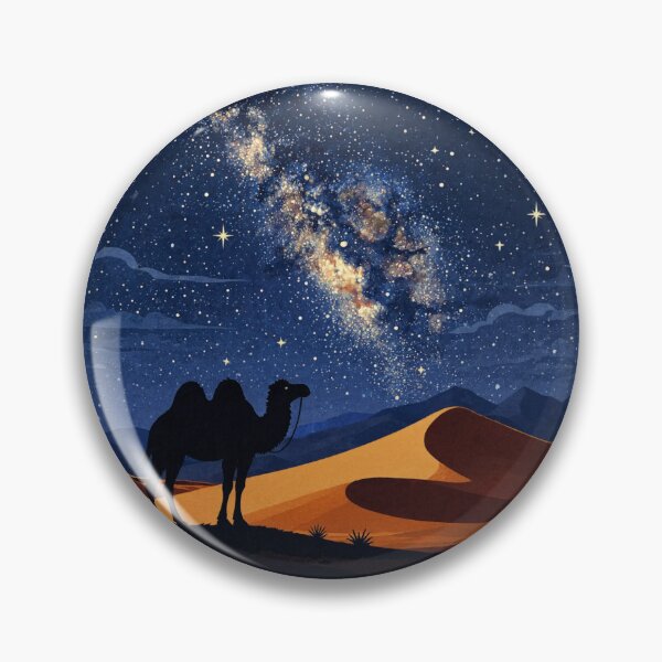 Item preview, Gobi Desert Mongolia Starry Night Vintage designed and sold by JIGUWORLD.