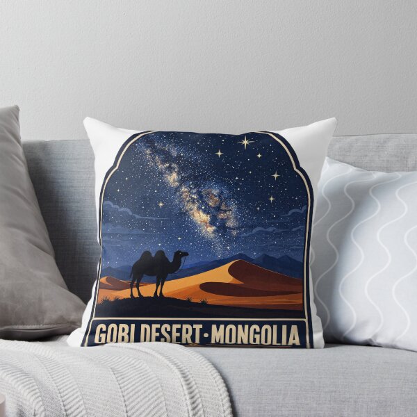 Item preview, Gobi Desert Mongolia Starry Night Vintage designed and sold by JIGUWORLD.