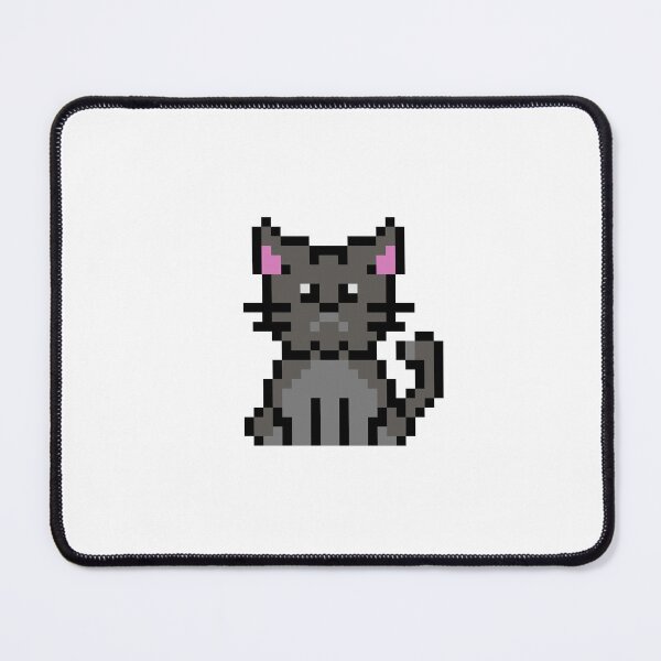 Item preview, Retro Pixel Art Grey Cat designed and sold by wagnerps.