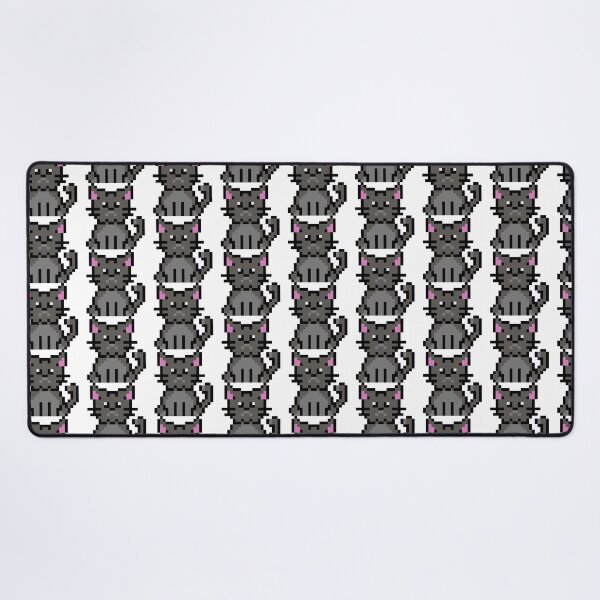 Item preview, Retro Pixel Art Grey Cat designed and sold by wagnerps.