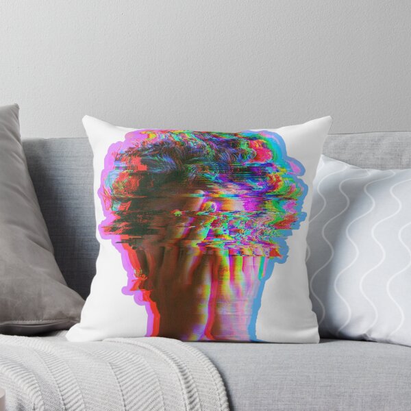 Item preview, Glitch Art Distorted Face Aesthetic Design designed and sold by NicolasGlowArt.