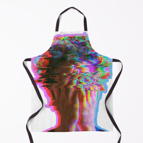 Item preview, Glitch Art Distorted Face Aesthetic Design designed and sold by NicolasGlowArt.