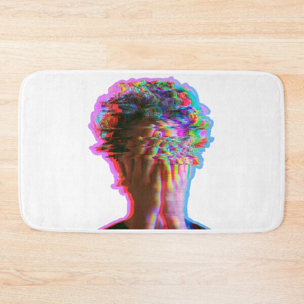 Item preview, Glitch Art Distorted Face Aesthetic Design designed and sold by NicolasGlowArt.