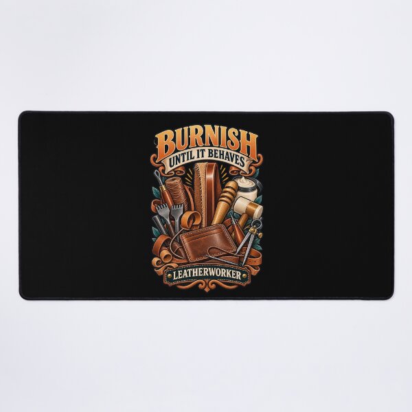 Item preview, Burnish Until It Behaves - Funny Leatherworker Gift designed and sold by MOTIFOLK.