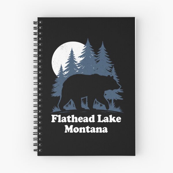 Item preview, Flathead Lake Montana Moonlight Bear Silhouette designed and sold by Milasneeze.