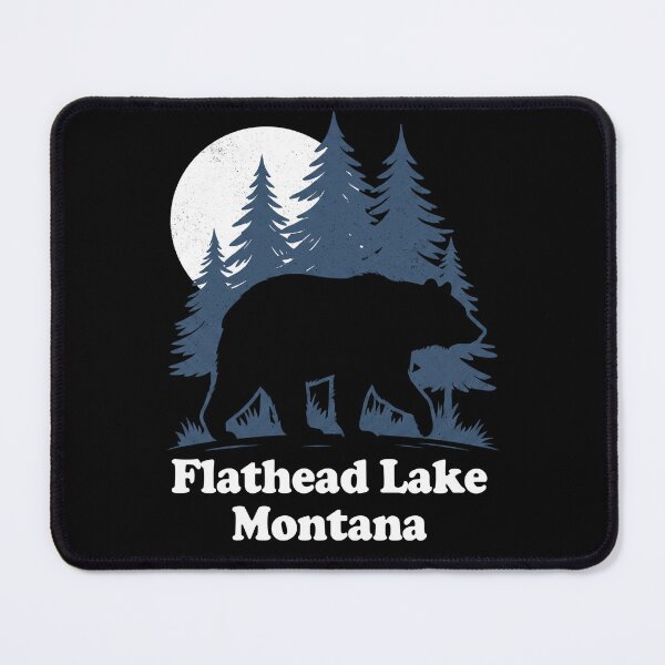 Item preview, Flathead Lake Montana Moonlight Bear Silhouette designed and sold by Milasneeze.
