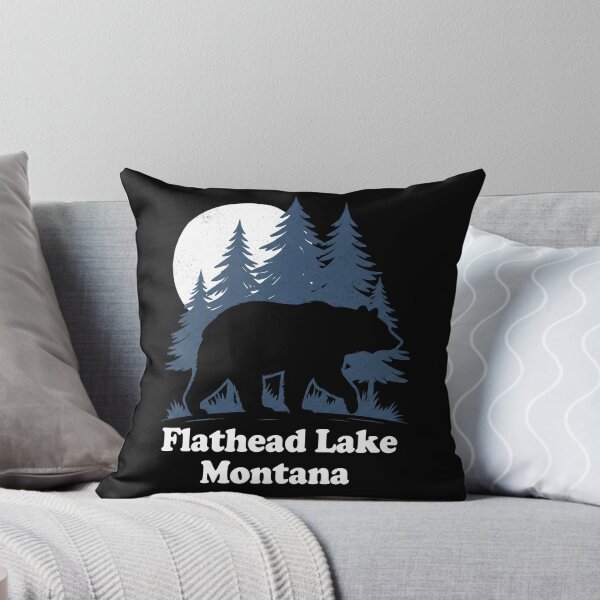 Item preview, Flathead Lake Montana Moonlight Bear Silhouette designed and sold by Milasneeze.