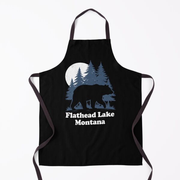 Item preview, Flathead Lake Montana Moonlight Bear Silhouette designed and sold by Milasneeze.