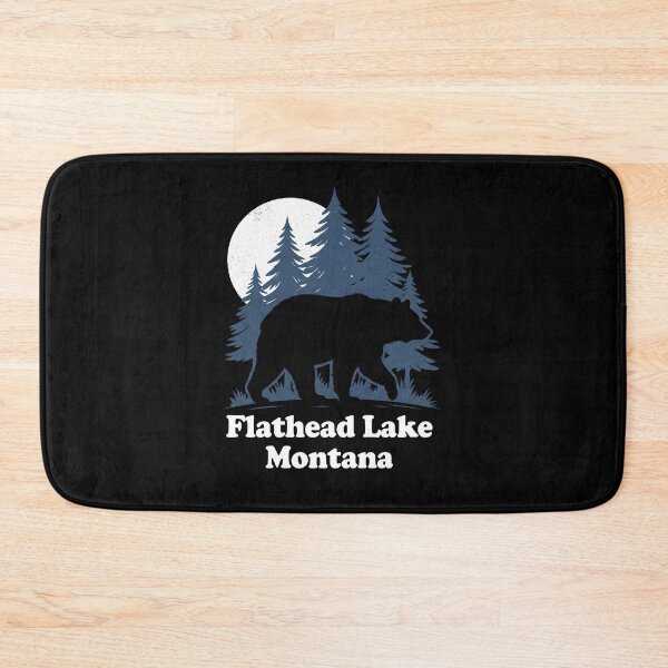 Item preview, Flathead Lake Montana Moonlight Bear Silhouette designed and sold by Milasneeze.