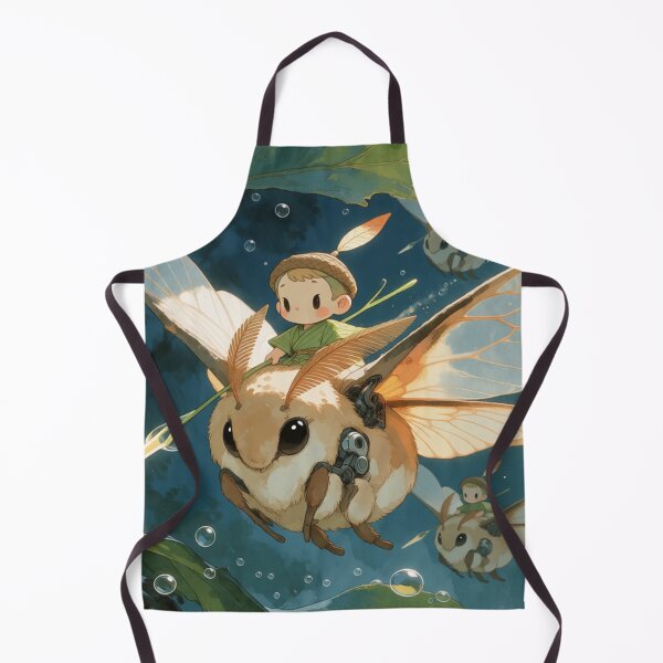 Item preview, Tiny Sprite Riding Moth in Forest Light (V2) designed and sold by SabaMirzique.