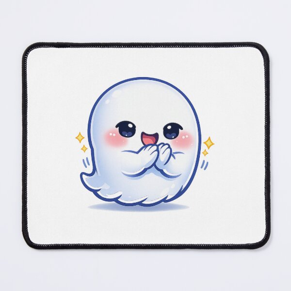 Item preview, Sparkle Hands Ghost – Soft Pastel Kawaii Excited Spirit designed and sold by Sommium .