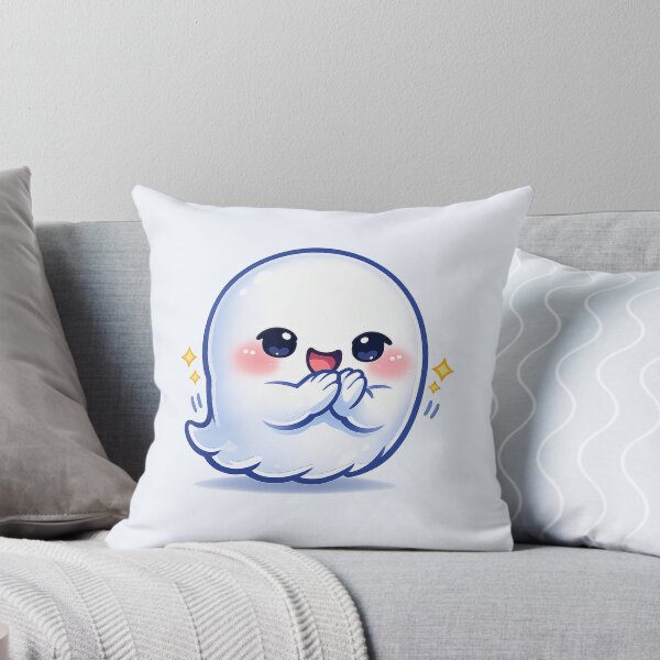 Item preview, Sparkle Hands Ghost – Soft Pastel Kawaii Excited Spirit designed and sold by Sommium .