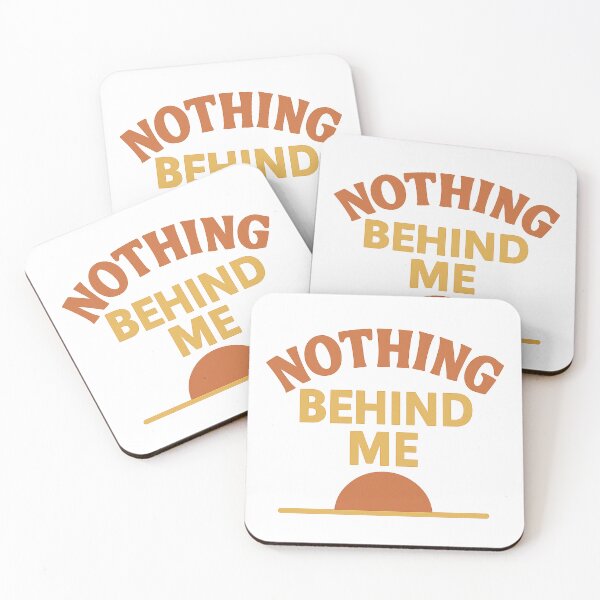 Item preview, Nothing Behind Me Retro Typography – Self Respect Motivation Design designed and sold by mbmstores.