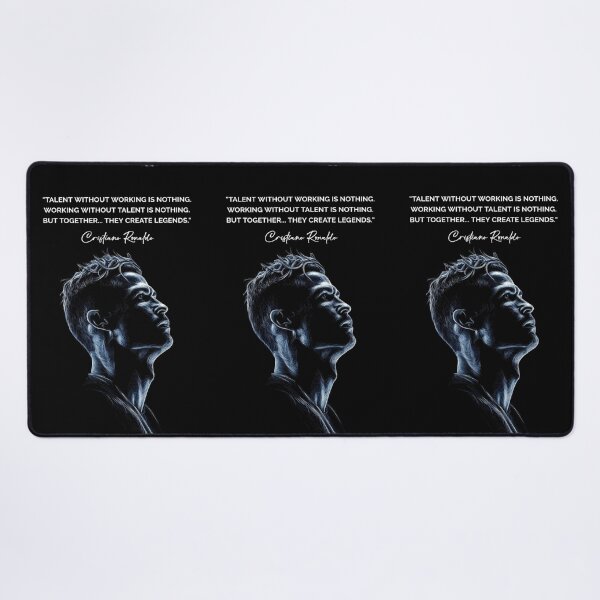 Item preview, Talent Without Working Hard Is Nothing Cristiano Ronaldo Inspiring Motivational Quotes and Sayings CR7 Portrait designed and sold by Matt_Smith.