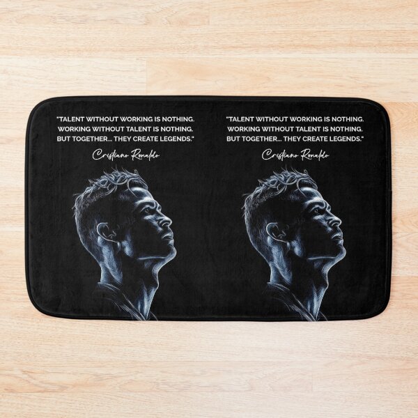 Item preview, Talent Without Working Hard Is Nothing Cristiano Ronaldo Inspiring Motivational Quotes and Sayings CR7 Portrait designed and sold by Matt_Smith.