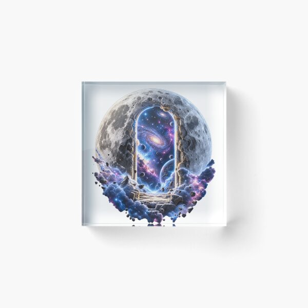 Item preview, Moon Door to Another Universe – Cosmic Portal Space Art designed and sold by Prince Tripathi .