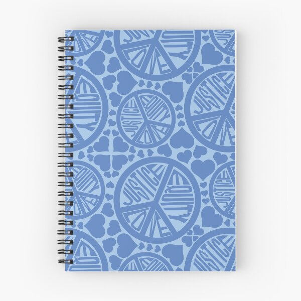 Item preview, Peace Love Justice Equity with Hearts in Blue designed and sold by Digitalmyth's Designs.