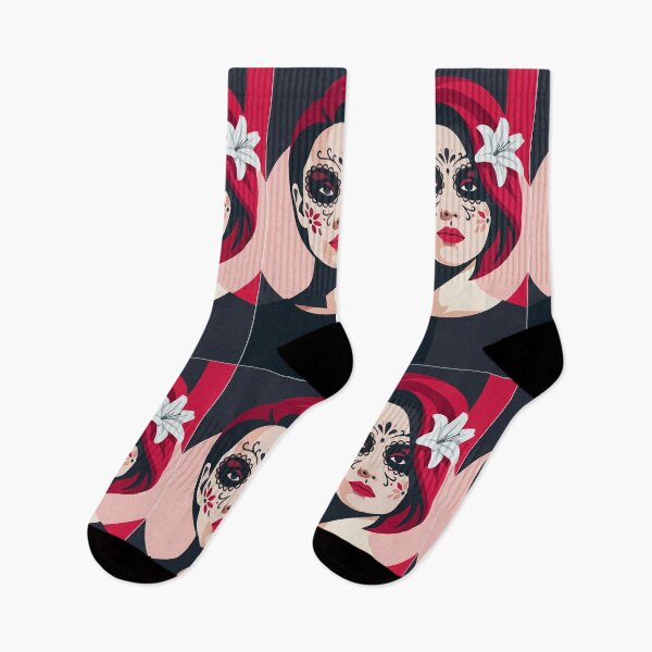 Item preview, Catrina Flat Color Art | Day of the Dead Mexican Sugar Skull designed and sold by  Ojo de Lilith.