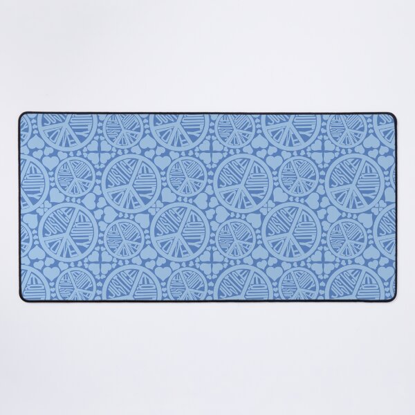 Item preview, Peace Love Justice Equity with Hearts in Blue designed and sold by Digitalmyth's Designs.