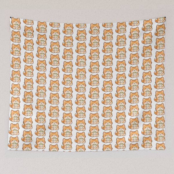 Item preview, Lindo gato y matcha latte designed and sold by YnMstudio25.