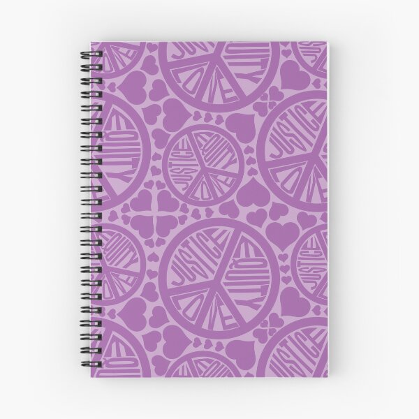 Item preview, Peace Love Justice Equity with Hearts in Purple designed and sold by Digitalmyth's Designs.