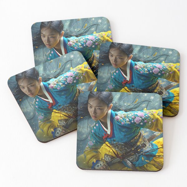 Item preview, A Brave Warrior in Traditional Colorful Attire designed and sold by Artessie.