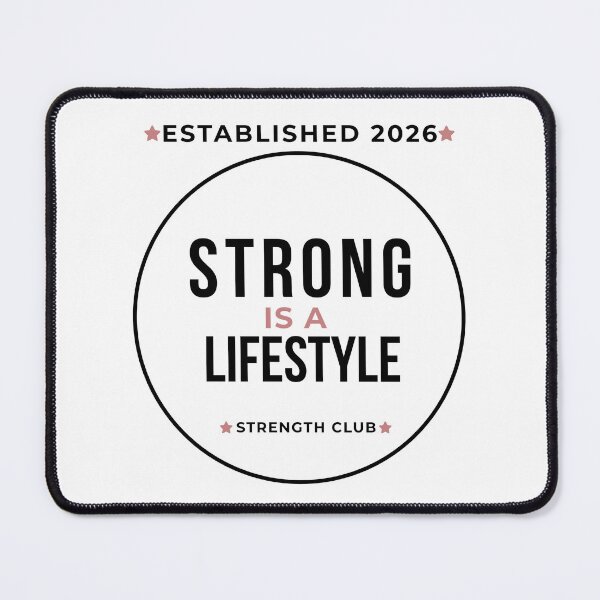 Item preview, Strong Is a Lifestyle – Strength Training Gym Athletic Badge designed and sold by Twixly.