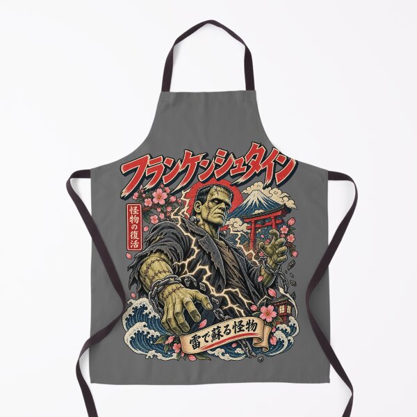 Item preview, Frankenstein Reanimated Stitched Monster Japanese Vintage Horror Art designed and sold by ElizBurkes.