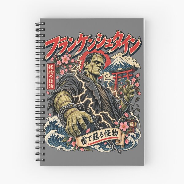 Item preview, Frankenstein Reanimated Stitched Monster Japanese Vintage Horror Art designed and sold by ElizBurkes.