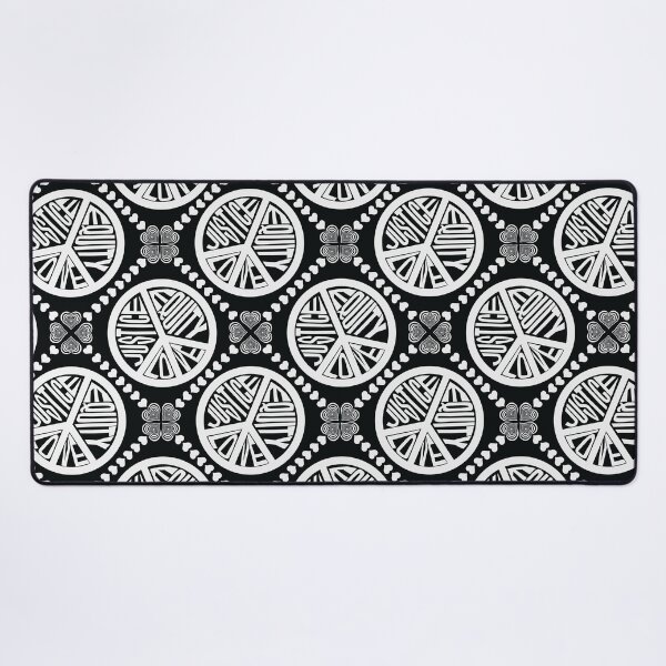 Item preview, Peace Love Justice Equity with Heart Diamonds in White & Black designed and sold by Digitalmyth's Designs.