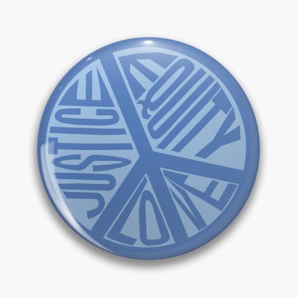 Item preview, Peace Love Justice Equity with Heart Diamonds in Blue designed and sold by Digitalmyth's Designs.