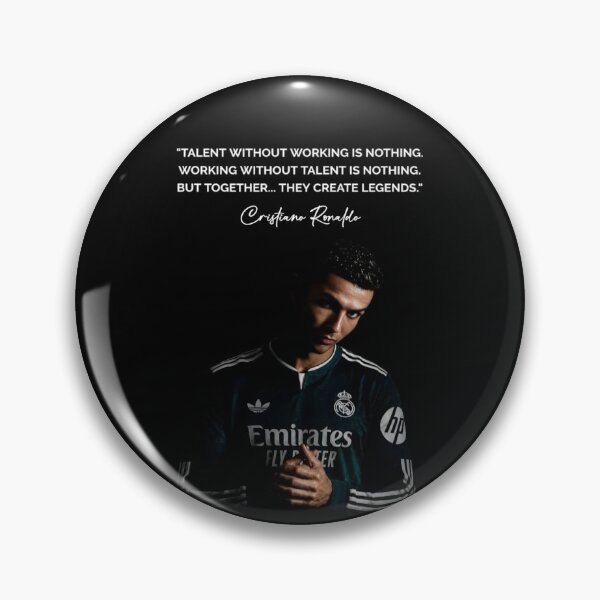 Item preview, Talent Without Working Hard Is Nothing Cristiano Ronaldo Inspiring Motivational Quotes and Sayings CR7 Portrait designed and sold by Matt_Smith.