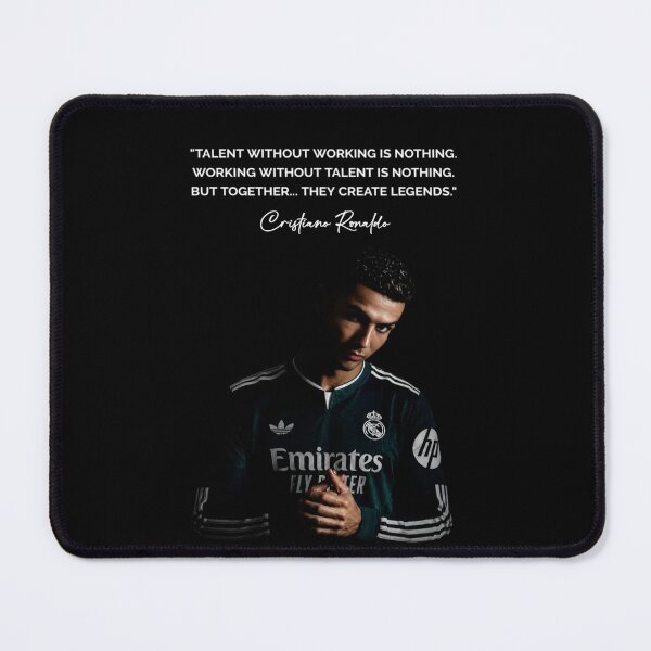 Item preview, Talent Without Working Hard Is Nothing Cristiano Ronaldo Inspiring Motivational Quotes and Sayings CR7 Portrait designed and sold by Matt_Smith.