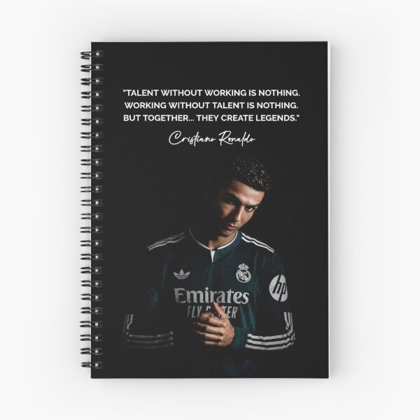 Item preview, Talent Without Working Hard Is Nothing Cristiano Ronaldo Inspiring Motivational Quotes and Sayings CR7 Portrait designed and sold by Matt_Smith.