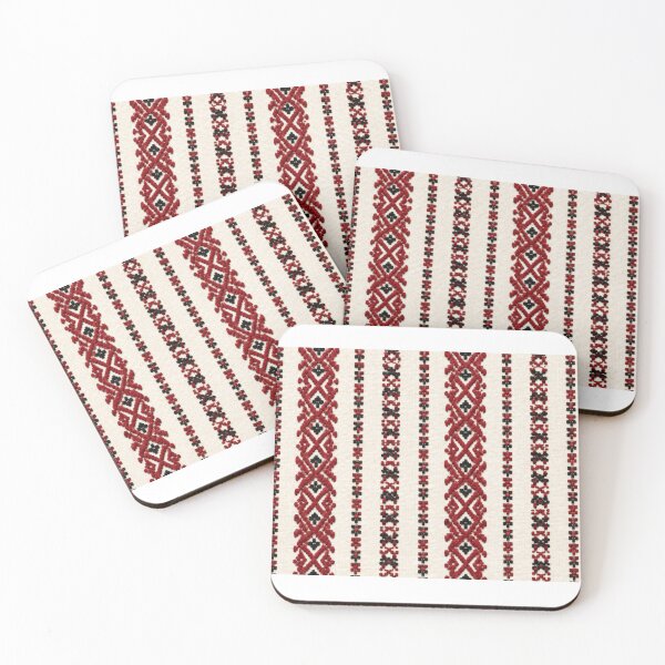 Item preview, Traditional Rustic Style Folk Embroidery in Red and Black designed and sold by DansCreations42.