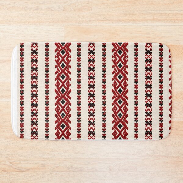 Item preview, Traditional Rustic Style Folk Embroidery in Red and Black designed and sold by DansCreations42.