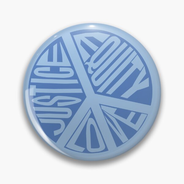 Item preview, Peace Love Justice Equity with Heart Diamonds in Blue designed and sold by Digitalmyth's Designs.