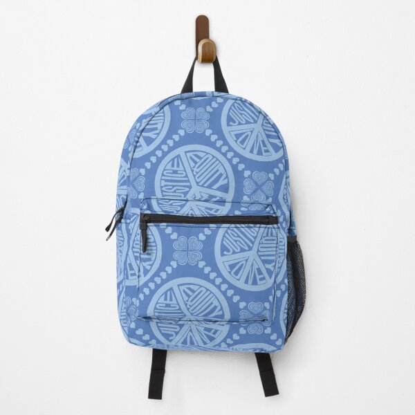 Item preview, Peace Love Justice Equity with Heart Diamonds in Blue designed and sold by Digitalmyth's Designs.