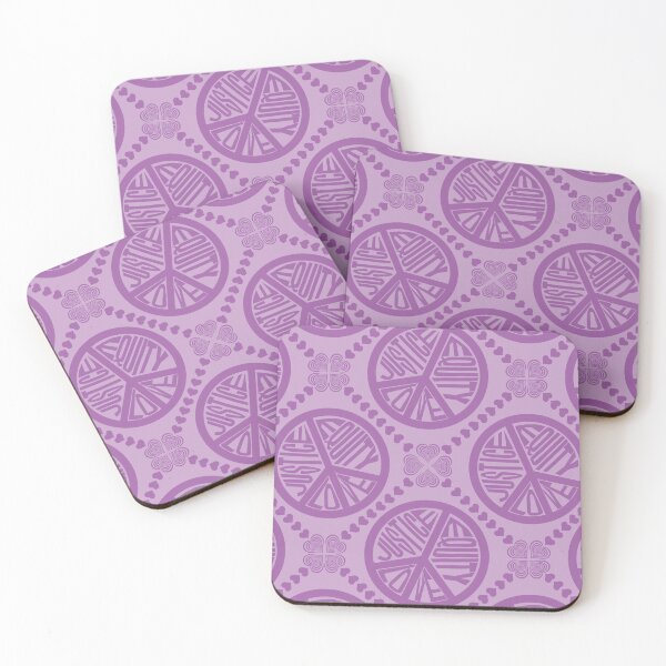 Item preview, Peace Love Justice Equity with Heart Diamonds in Purple designed and sold by Digitalmyth's Designs.