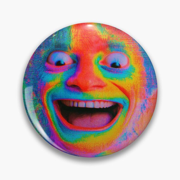 Item preview, Vibrant Psychedelic Laughing Face Art designed and sold by NicolasGlowArt.