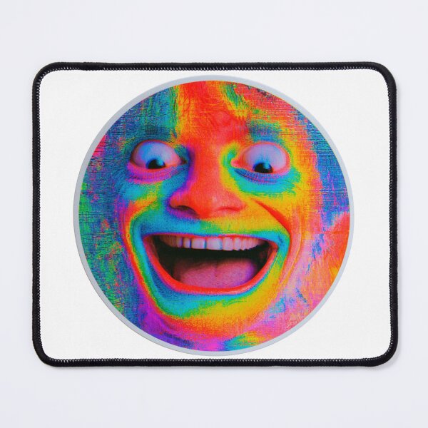 Item preview, Vibrant Psychedelic Laughing Face Art designed and sold by NicolasGlowArt.