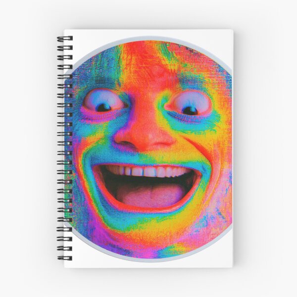 Item preview, Vibrant Psychedelic Laughing Face Art designed and sold by NicolasGlowArt.