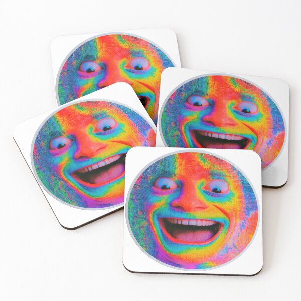 Item preview, Vibrant Psychedelic Laughing Face Art designed and sold by NicolasGlowArt.