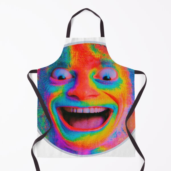 Item preview, Vibrant Psychedelic Laughing Face Art designed and sold by NicolasGlowArt.