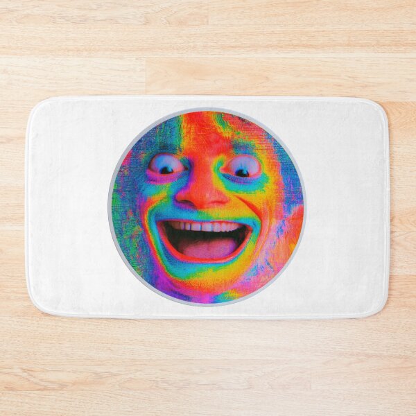 Item preview, Vibrant Psychedelic Laughing Face Art designed and sold by NicolasGlowArt.