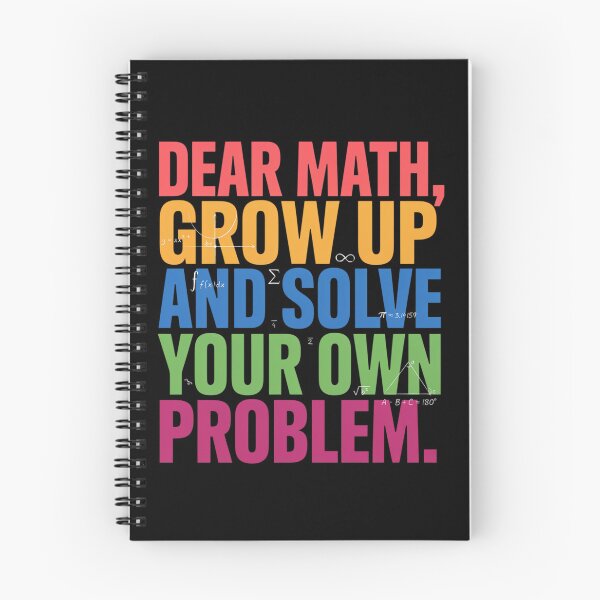 Item preview, Funny Sarcastic Humor DEAR MATH, GROW UP designed and sold by fantasticdesign.