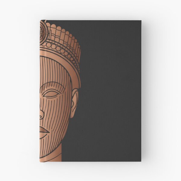 Item preview, Ife Bronze Head Line Art designed and sold by A3eEcosystem.