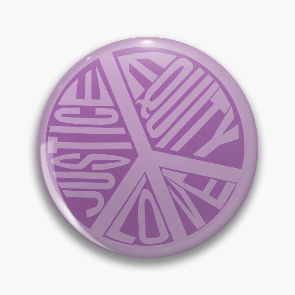 Item preview, Peace Love Justice Equity with Heart Diamonds in Purple designed and sold by Digitalmyth's Designs.