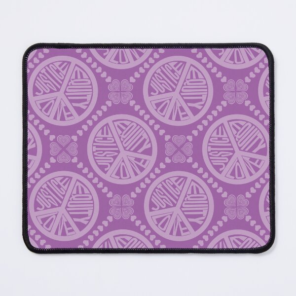 Item preview, Peace Love Justice Equity with Heart Diamonds in Purple designed and sold by Digitalmyth's Designs.