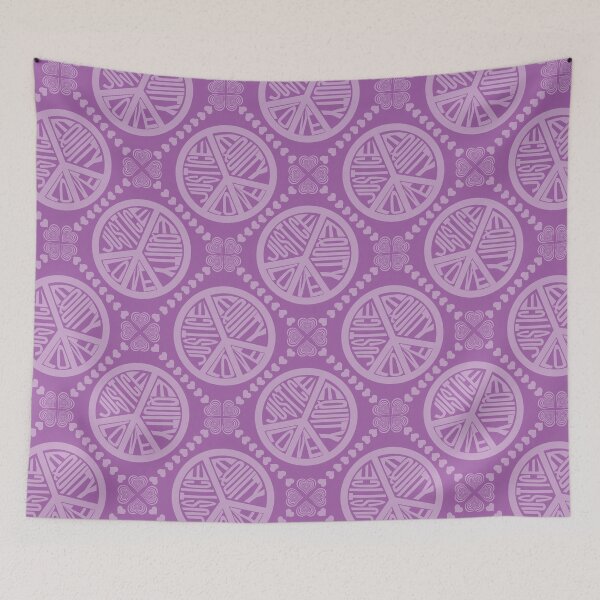 Item preview, Peace Love Justice Equity with Heart Diamonds in Purple designed and sold by Digitalmyth's Designs.
